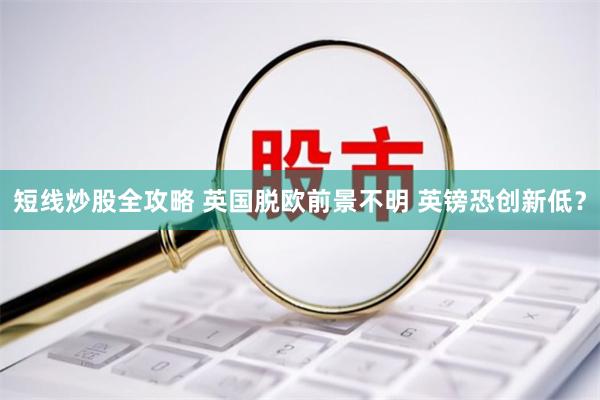 短线炒股全攻略 英国脱欧前景不明 英镑恐创新低？