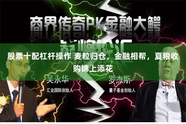 股票十配杠杆操作 麦粒归仓，金融相帮，夏粮收购锦上添花