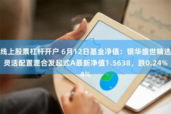 线上股票杠杆开户 6月12日基金净值：银华盛世精选灵活配置混合发起式A最新净值1.5638，跌0.24%