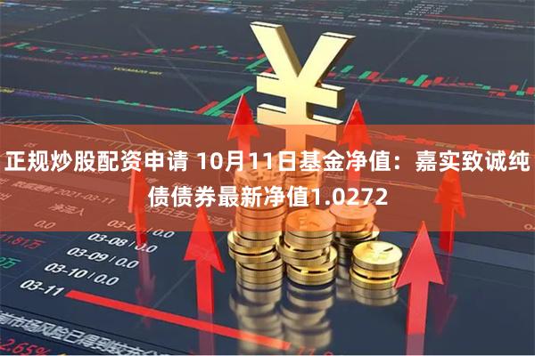 正规炒股配资申请 10月11日基金净值：嘉实致诚纯债债券最新净值1.0272