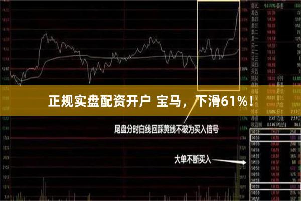 正规实盘配资开户 宝马，下滑61%！