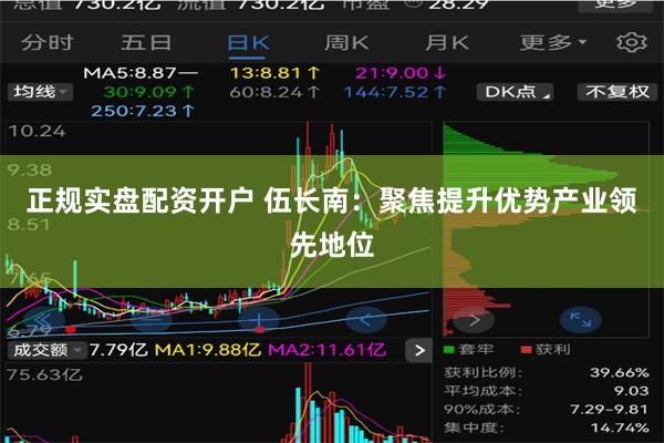 正规实盘配资开户 伍长南：聚焦提升优势产业领先地位