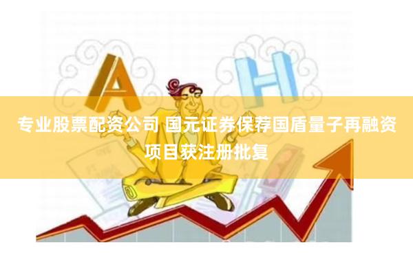 专业股票配资公司 国元证券保荐国盾量子再融资项目获注册批复
