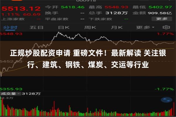 正规炒股配资申请 重磅文件！最新解读 关注银行、建筑、钢铁、煤炭、交运等行业
